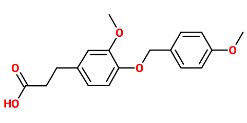 (image for) MC085162 ß-(4-(p-Methoxybenzyloxy)-3-methoxyphenyl)propionic acid